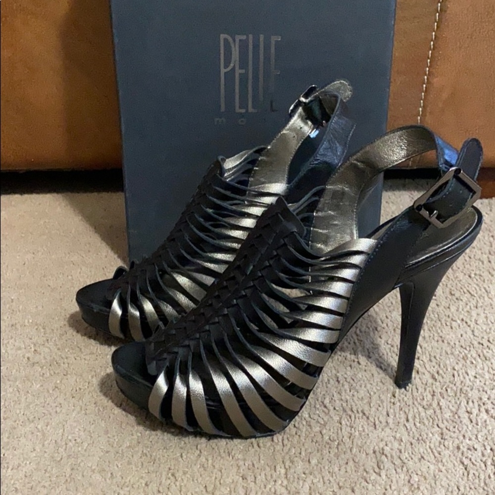 Strappy sexy platform shoes